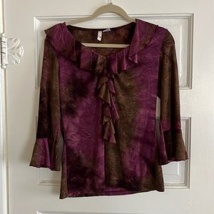 Y2K fairy ruffle top size small